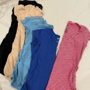 Bundle of Assorted 5 Small Maternity Tees - Old Navy